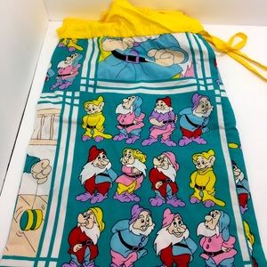 Vintage 7 Dwarves Disney Snow White Pillow Case